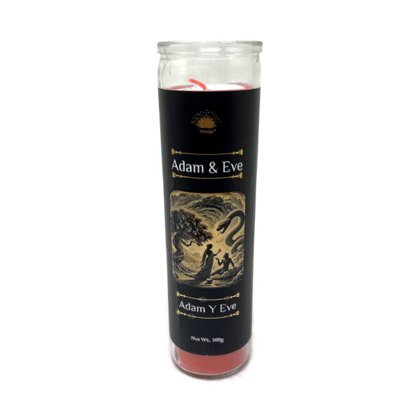 Shreyshti Candle Glass Jar Adam & Eve, Scented Approx 8" for spell, wiccan, pagan, rituals, reiki, religious, aroma therapy purposes - Image 2